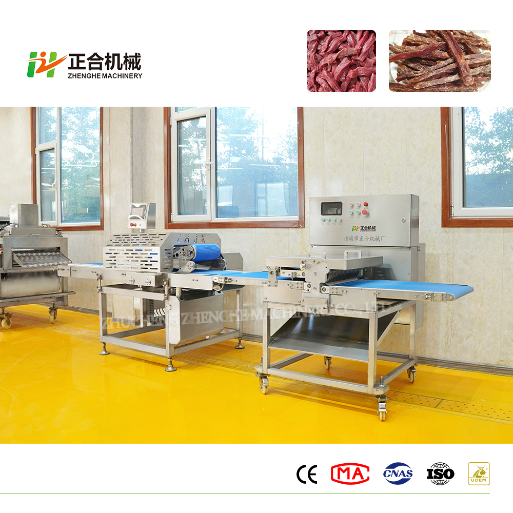 สายการผลิตเนื้อกระตุกเนื้อเนื้อ PE เกรดอาหารที่ทนทาน